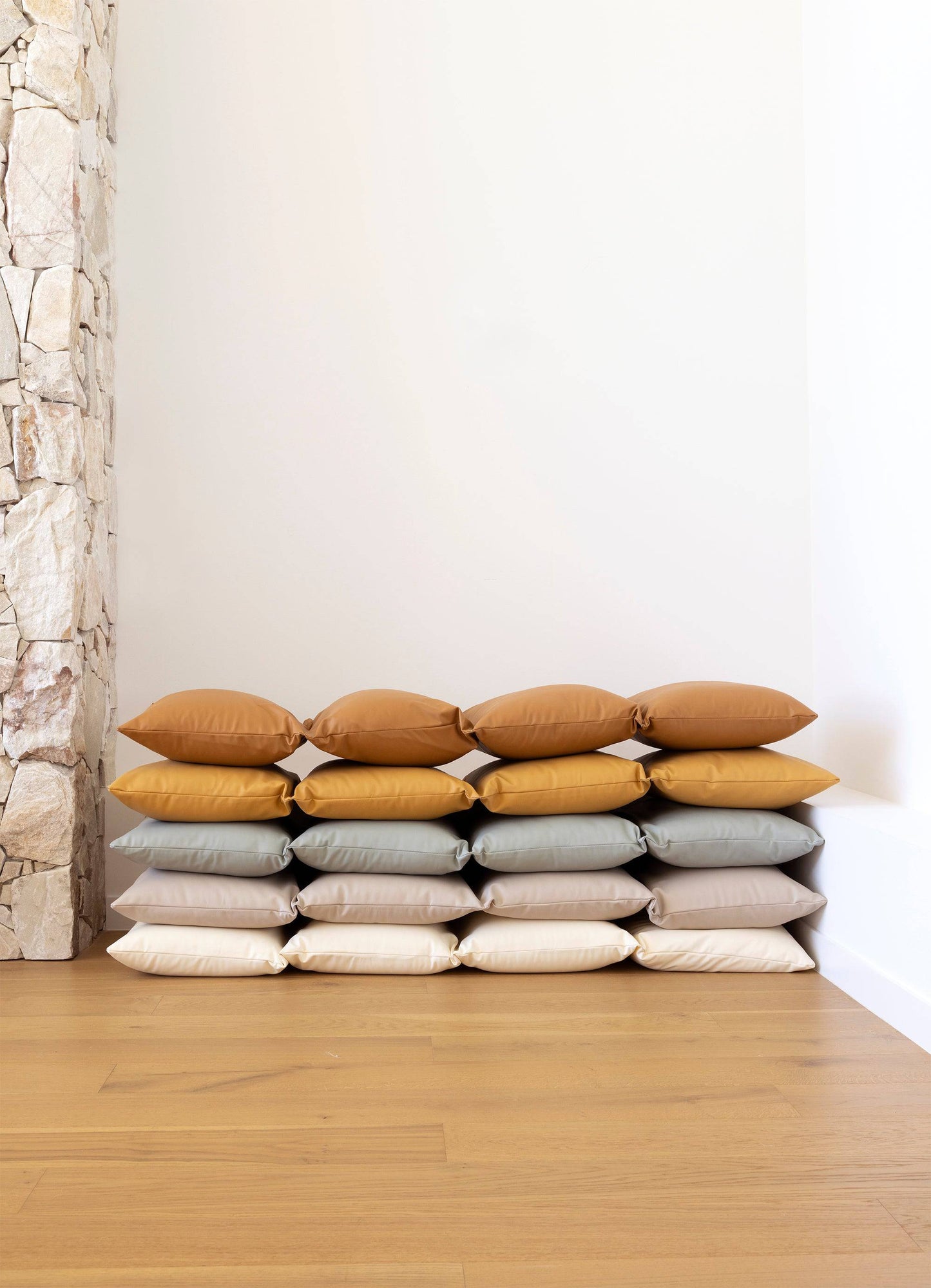 Vegan Leather Pillow Mat Lounger