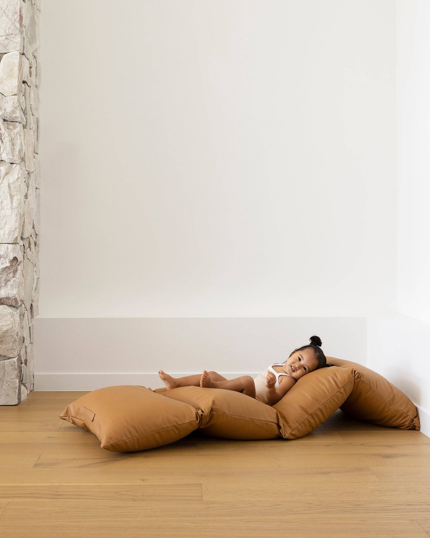 Softly Summer Vegan Leather Pillow Mat Lounger