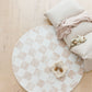 Softly Summer Cuvvy play mat cover, padded play mat, vegan leather, reversible, rug design, baby play mat
