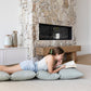 Vegan Leather Pillow Mat Lounger