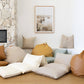 Vegan Leather Pillow Mat Lounger and Bean Bags