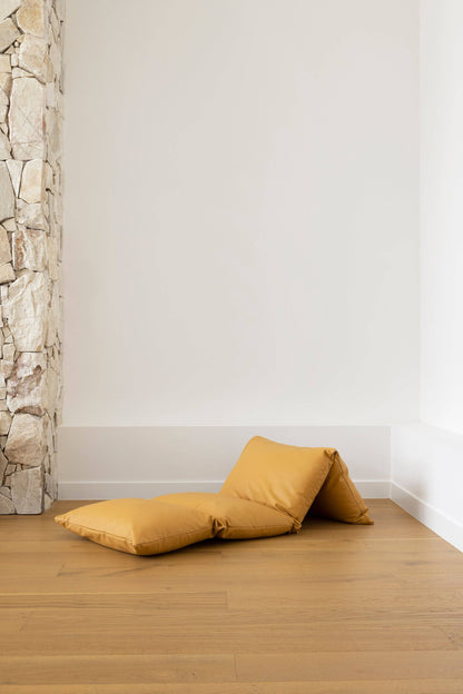 Vegan Leather Pillow Mat Lounger
